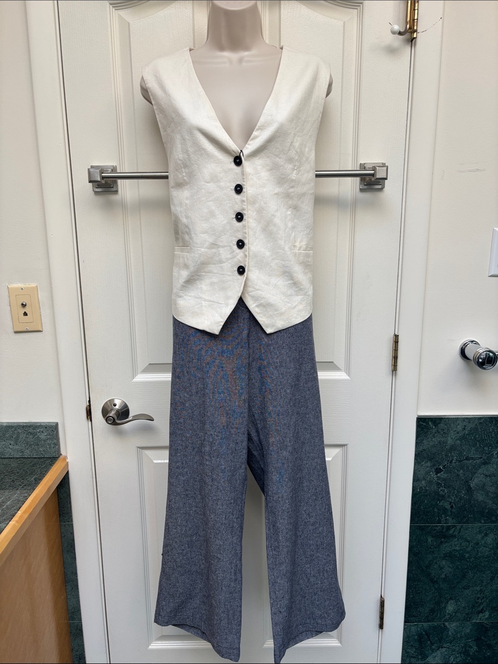 NWT Pendleton linen-blend tailored trousers